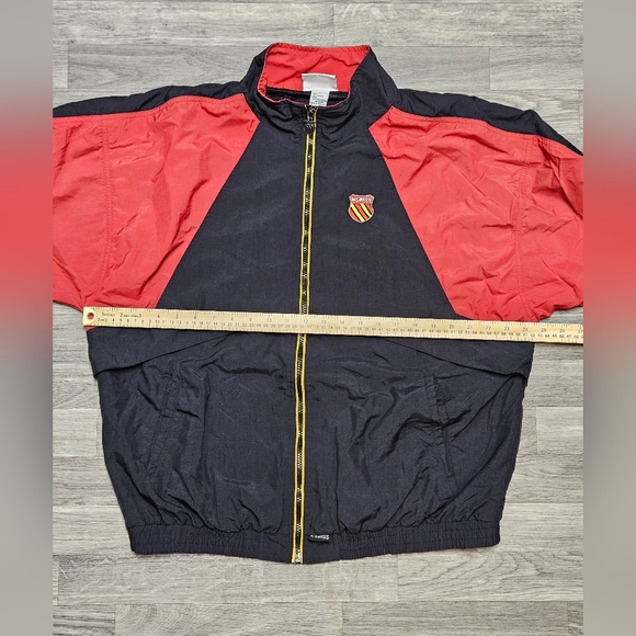 Vintage 90s Y2K K-Swiss Red Black Windbreaker Jacket Mens Size Large - Picture 9 of 11